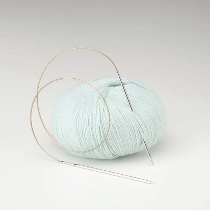 addi Premium Classic Circular Knitting Needles – Smooth Brass Tips, Gold Cable, Handcrafted in Germany 105-7 - Image 3