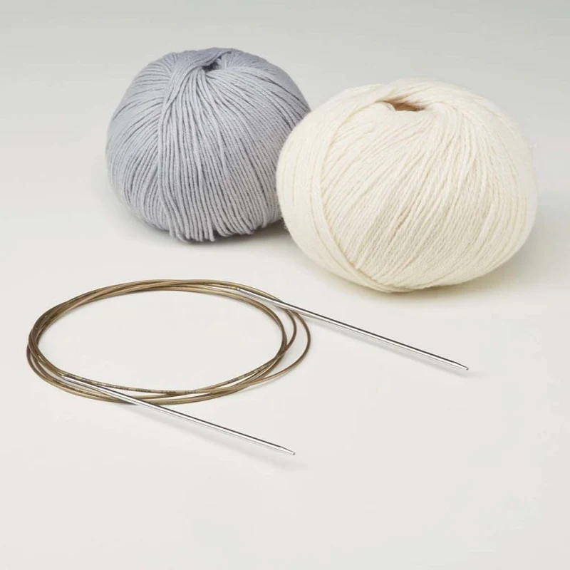 addi Premium Classic Circular Knitting Needles – Smooth Brass Tips, Gold Cable, Handcrafted in Germany 105-7 - Image 4