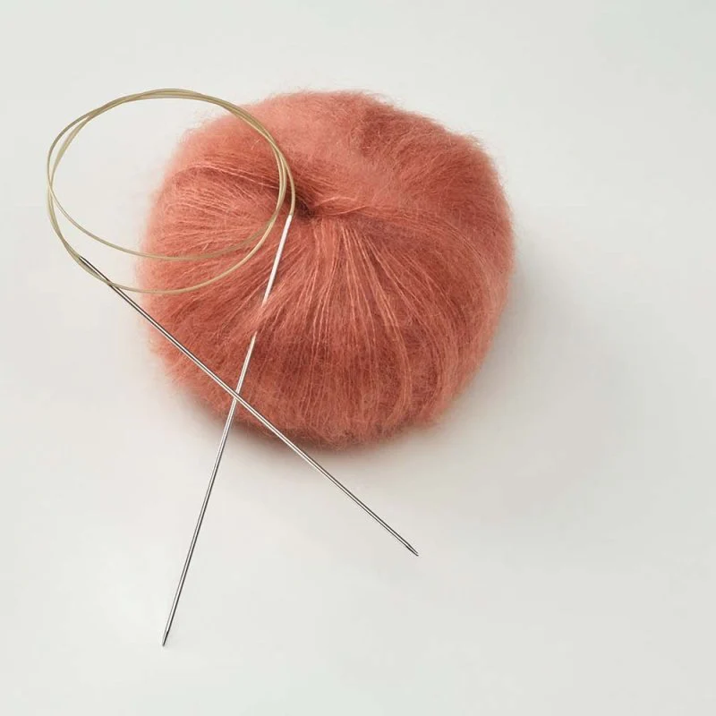 addi Premium Classic Circular Knitting Needles – Smooth Brass Tips, Gold Cable, Handcrafted in Germany 105-7 - Image 5