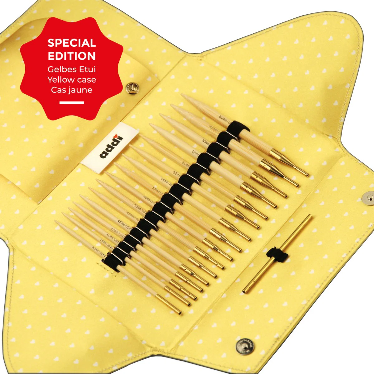 addi Click Nature Bamboo Set - Smooth Bamboo Interchangeable Needle Set (550-2) - Image 8