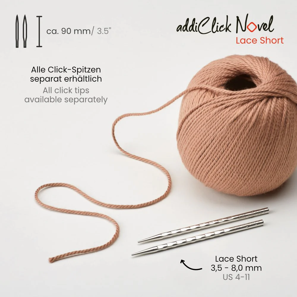 addiClick Novel Lace Short Set - Ergonomic Square Needles - Image 6