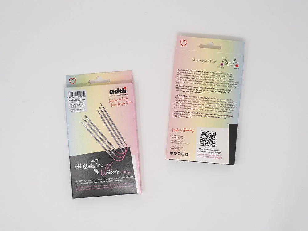 addiCraSyTrio Unicorn Long - 30 cm Elegant Sock & Hat Knitting Needles - Image 10