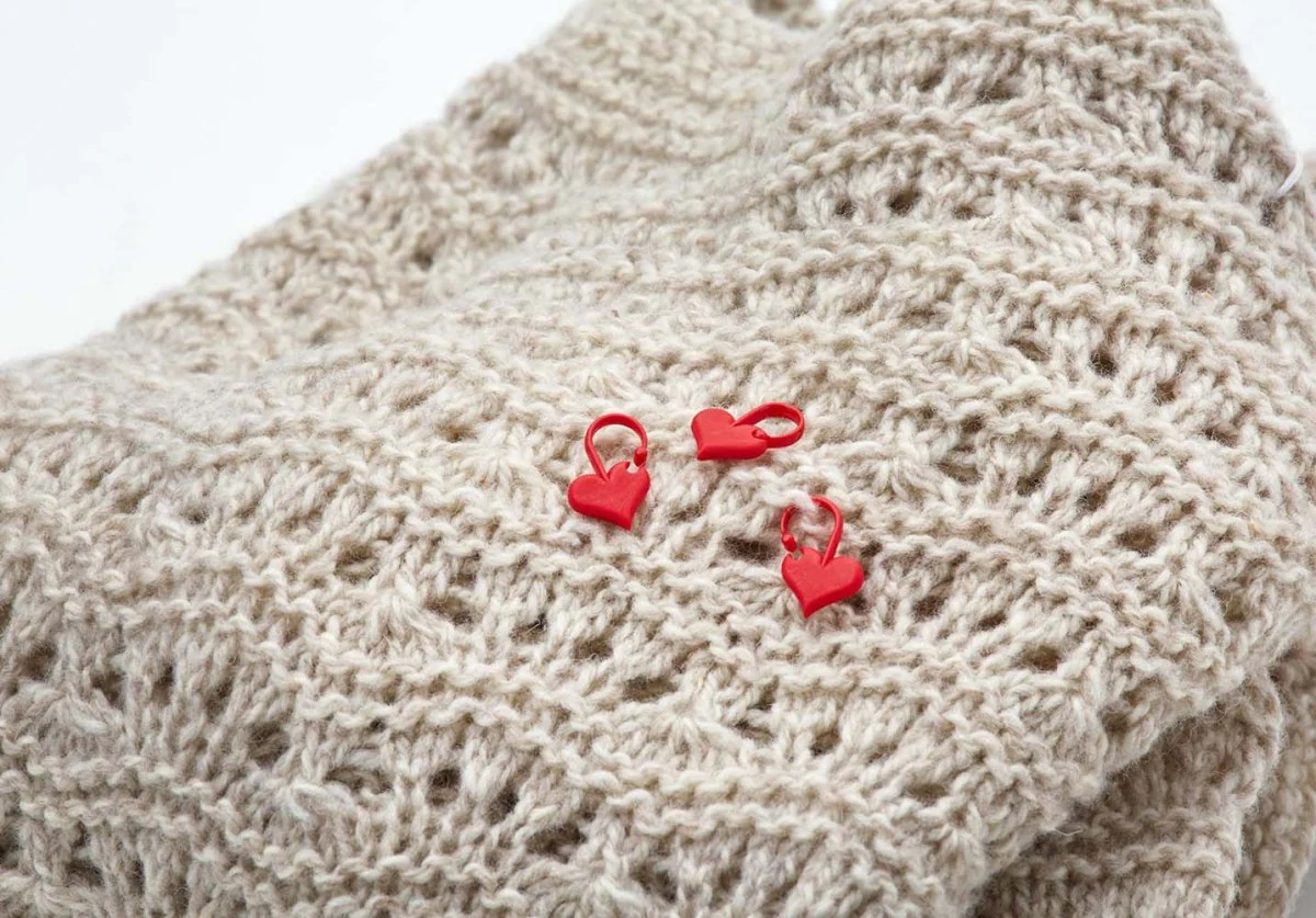 addiLove Stitch Markers - Set of 6 Heart-Shaped Markers for Knitting - Image 6