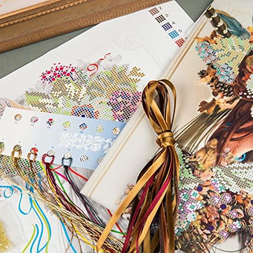 Beadwork kit B-643 "Autumn", Bead Embroidery, Needlepoint, Handcraft kit, DIY Beaded Painting 3D, Tapestry Beaded Cross Stitch kit, Beadwork - Image 5