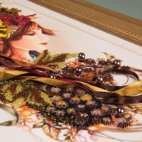 Beadwork kit B-643 "Autumn", Bead Embroidery, Needlepoint, Handcraft kit, DIY Beaded Painting 3D, Tapestry Beaded Cross Stitch kit, Beadwork - Image 9