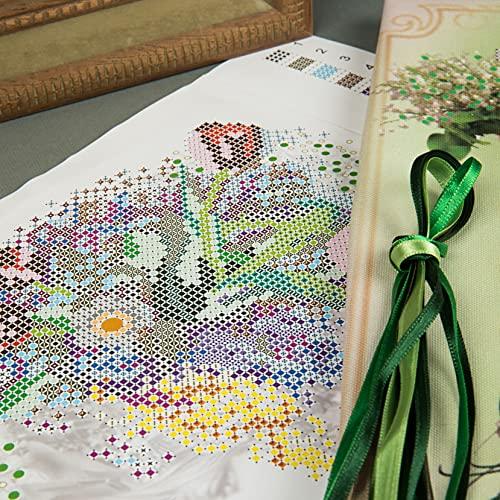 Beadwork kit B-641 "Spring", Bead Embroidery, Needlepoint, Handcraft kit, DIY Beaded Painting 3D, Tapestry Beaded Cross Stitch kit, Beadwork - Image 3