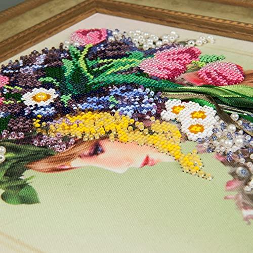 Beadwork kit B-641 "Spring", Bead Embroidery, Needlepoint, Handcraft kit, DIY Beaded Painting 3D, Tapestry Beaded Cross Stitch kit, Beadwork - Image 6
