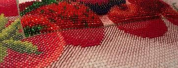 STRAWBERRY PARADISE, Counted Cross-Stitch Kit, Beadwork kit, Mixed Technique, 14 count Aida, size 23 x 23 cm, Charivna mit | Momentos Magicos (M-65) - Image 3
