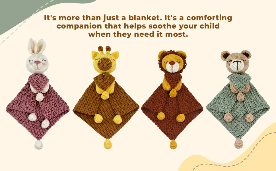 Circulo Amigurumi Crochet Kit - Lovey Blanket - Giraffe - Image 11