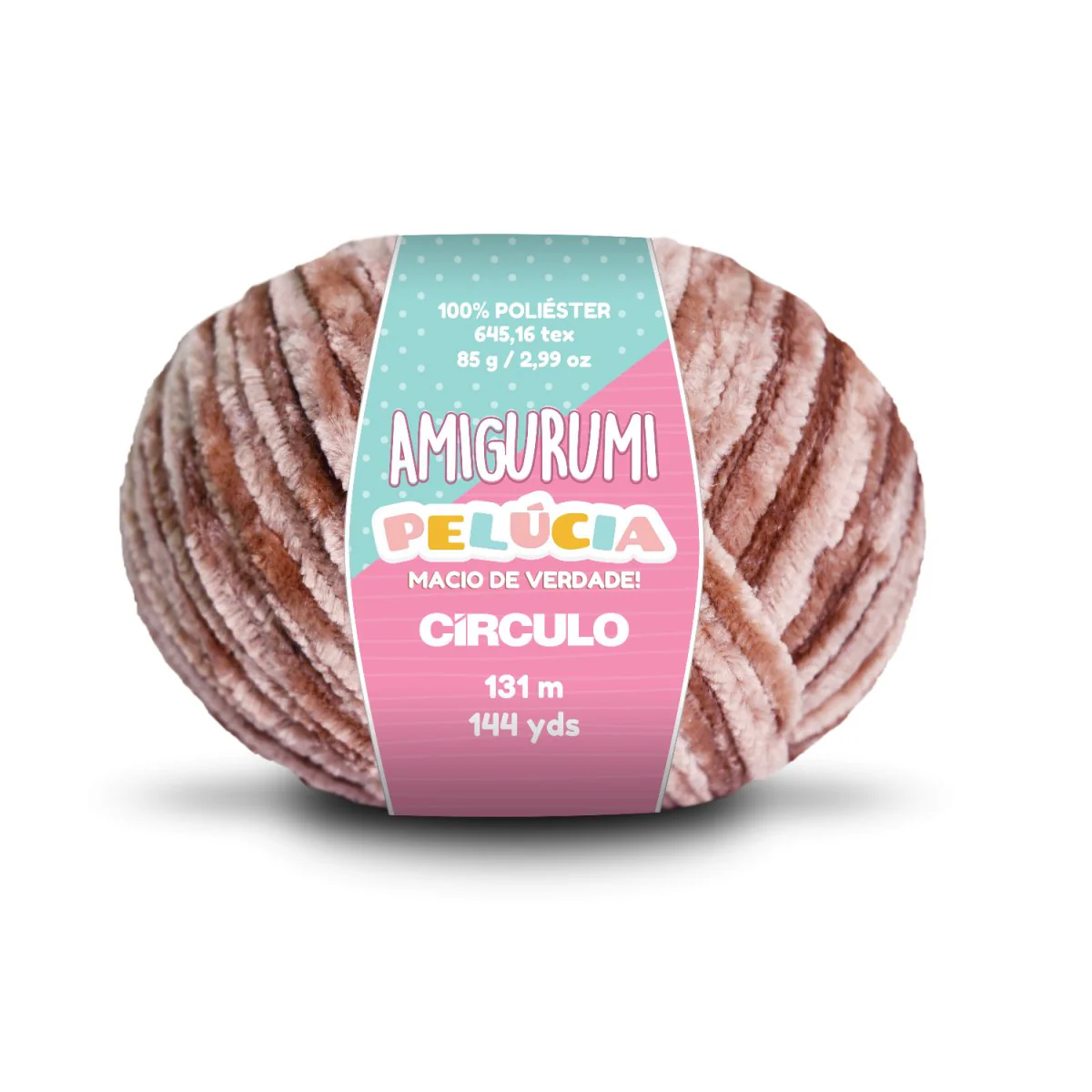 Círculo Amigurumi Pelúcia – Polyester Chenille Yarn (131 m / 100 g) - Image 11