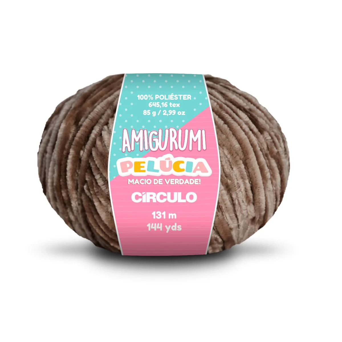 Círculo Amigurumi Pelúcia – Polyester Chenille Yarn (131 m / 100 g) - Image 12