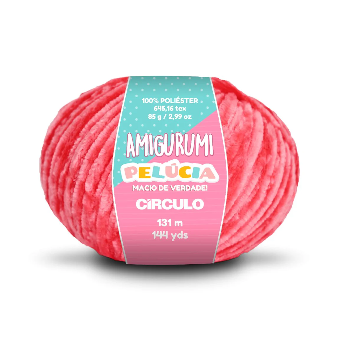 Círculo Amigurumi Pelúcia – Polyester Chenille Yarn (131 m / 100 g) - Image 16