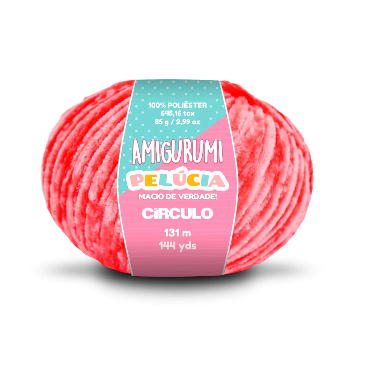 Círculo Amigurumi Pelúcia – Polyester Chenille Yarn (131 m / 100 g) - Image 17