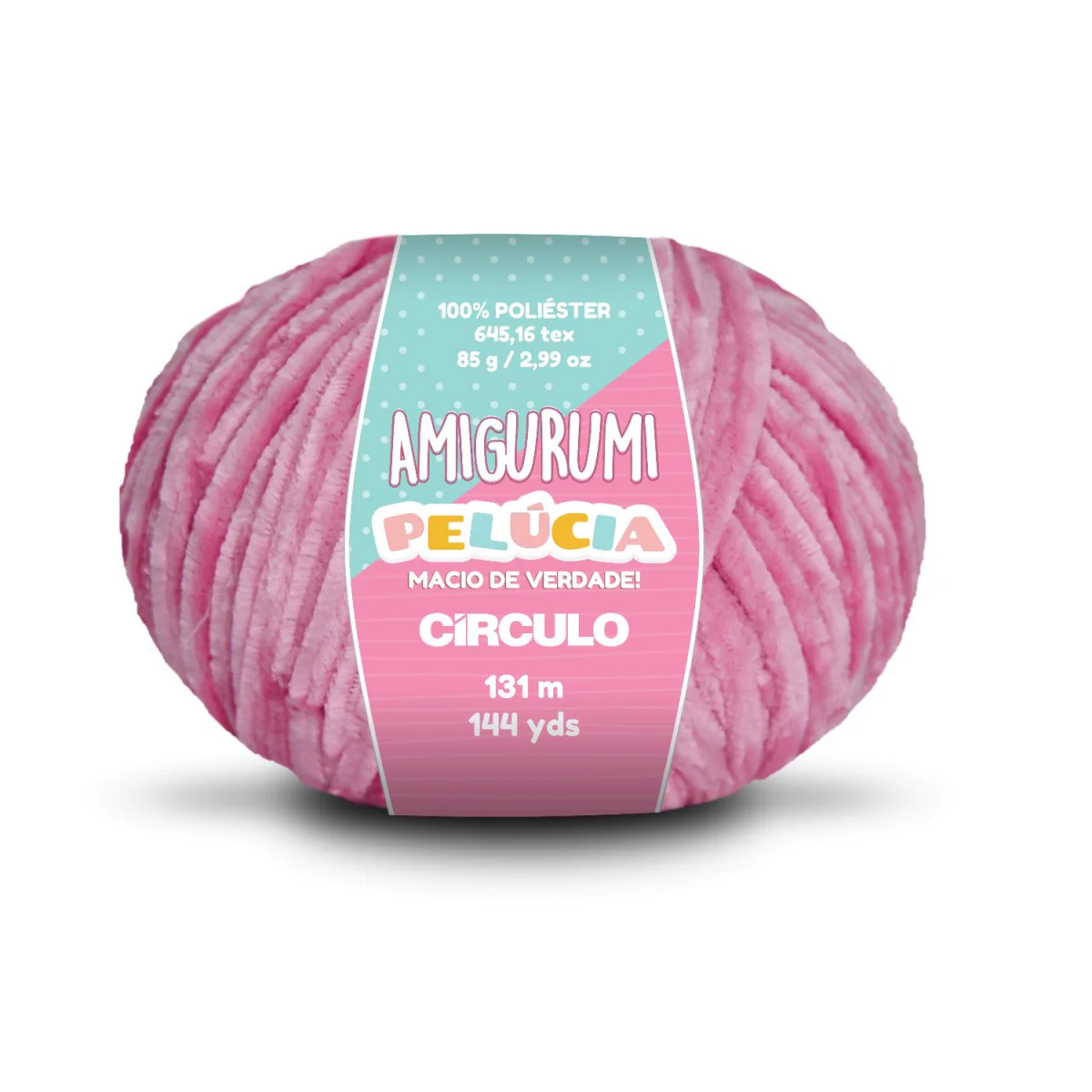 Círculo Amigurumi Pelúcia – Polyester Chenille Yarn (131 m / 100 g) - Image 18