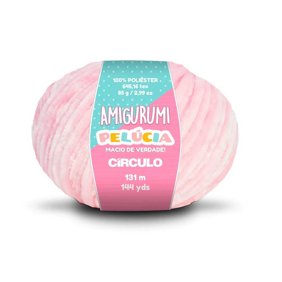 Círculo Amigurumi Pelúcia – Polyester Chenille Yarn (131 m / 100 g) - Image 19