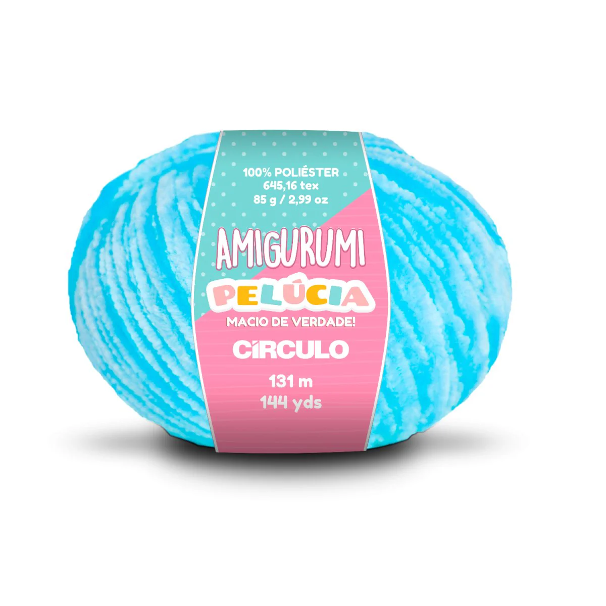 Círculo Amigurumi Pelúcia – Polyester Chenille Yarn (131 m / 100 g) - Image 25