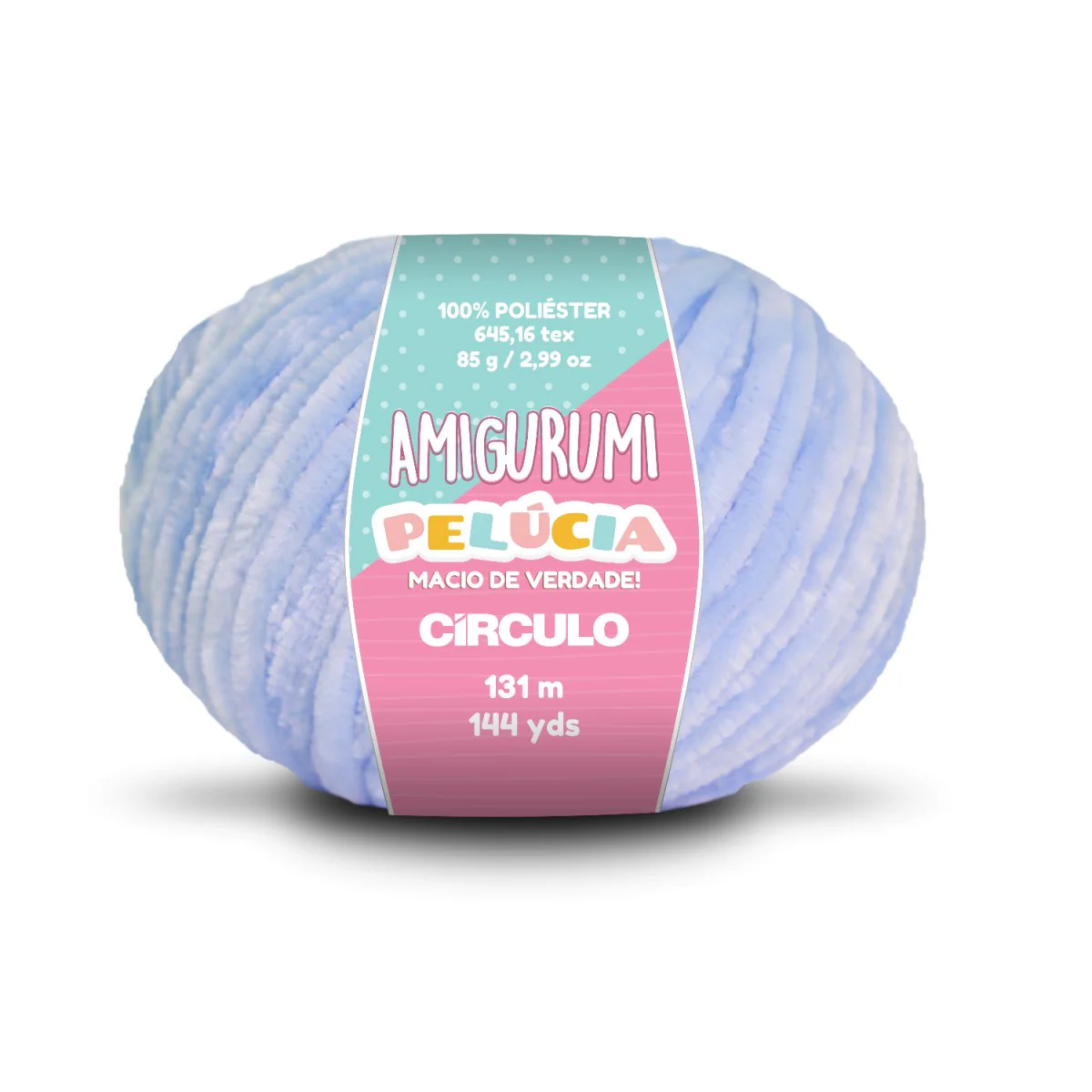 Círculo Amigurumi Pelúcia – Polyester Chenille Yarn (131 m / 100 g) - Image 26