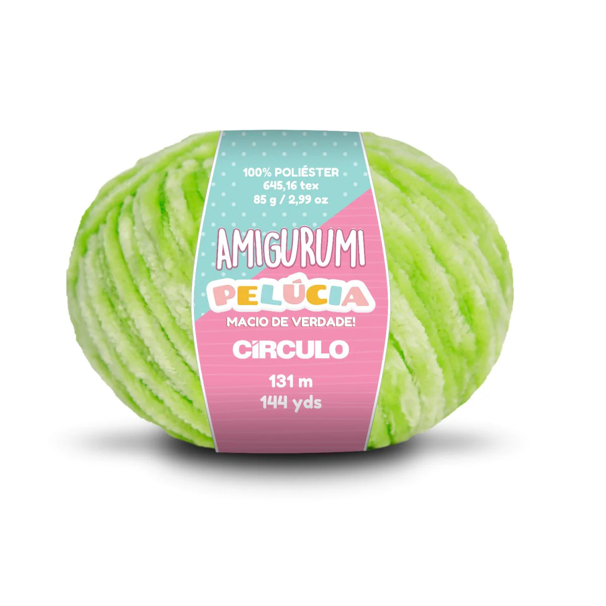 Círculo Amigurumi Pelúcia – Polyester Chenille Yarn (131 m / 100 g) - Image 28