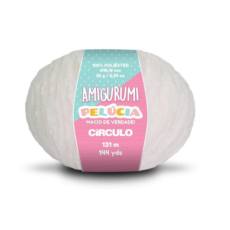 Círculo Amigurumi Pelúcia – Polyester Chenille Yarn (131 m / 100 g) - Image 3