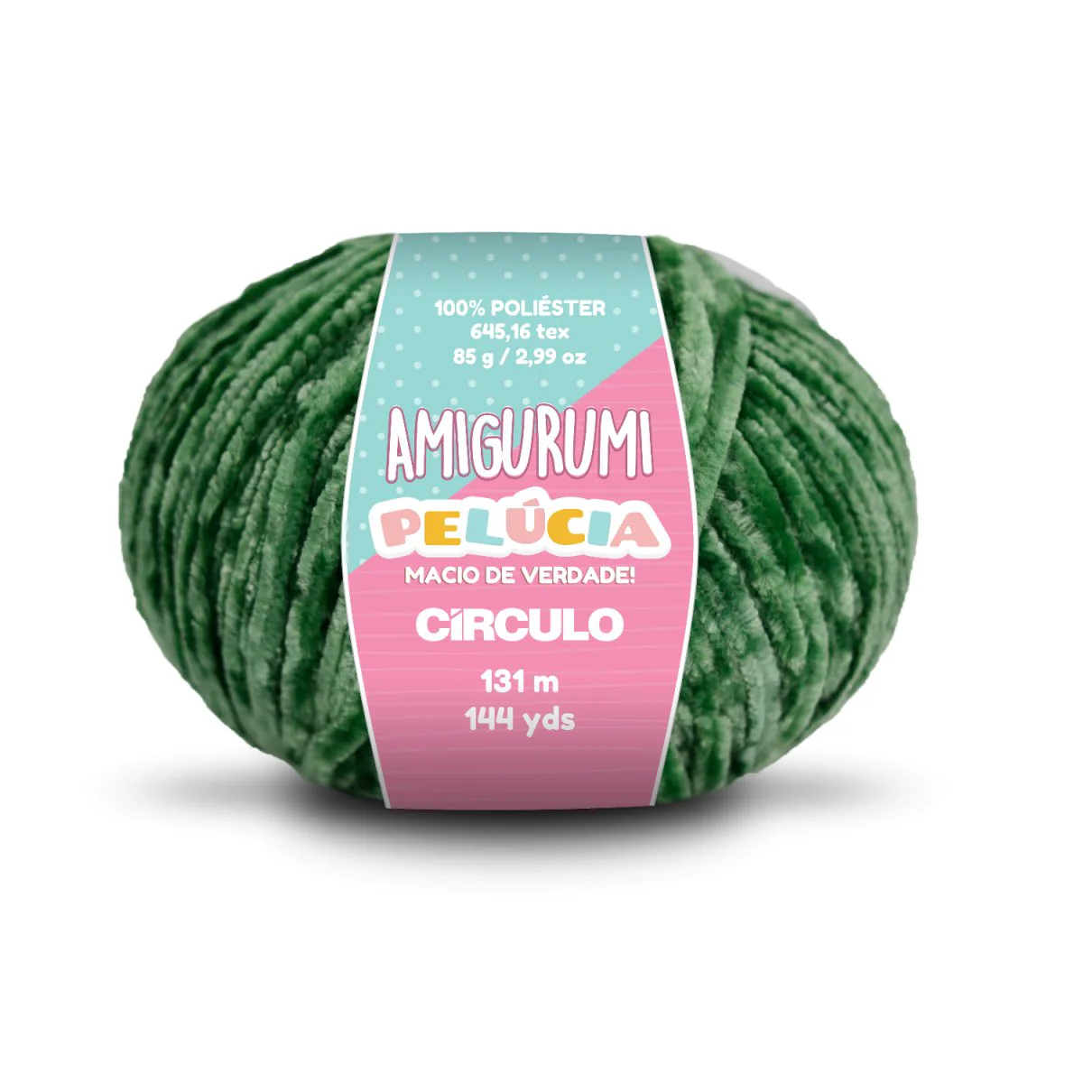 Círculo Amigurumi Pelúcia – Polyester Chenille Yarn (131 m / 100 g) - Image 30