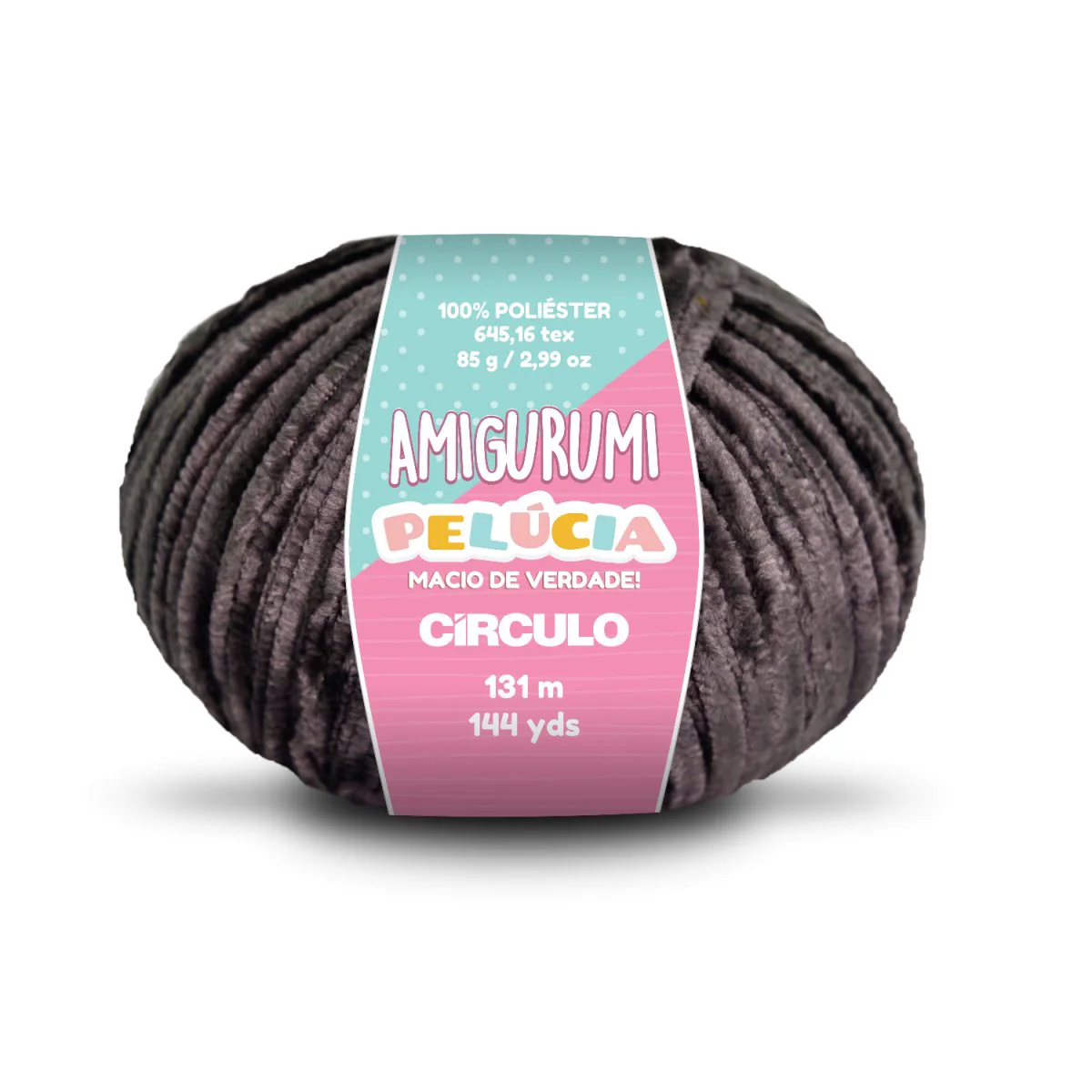 Círculo Amigurumi Pelúcia – Polyester Chenille Yarn (131 m / 100 g) - Image 32