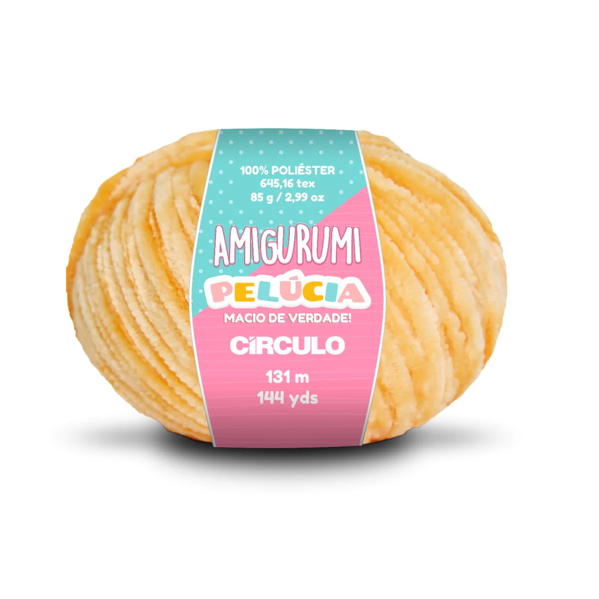 Círculo Amigurumi Pelúcia – Polyester Chenille Yarn (131 m / 100 g) - Image 33