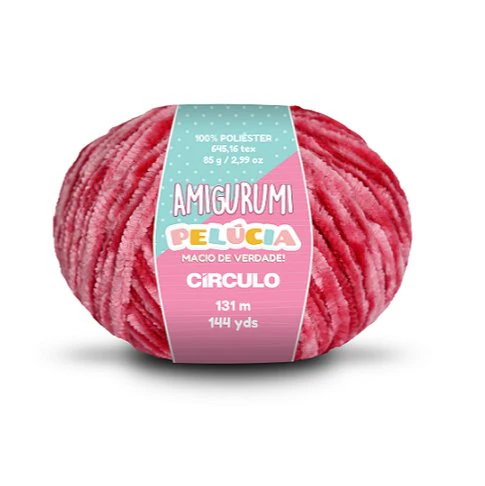 Círculo Amigurumi Pelúcia – Polyester Chenille Yarn (131 m / 100 g) - Image 34