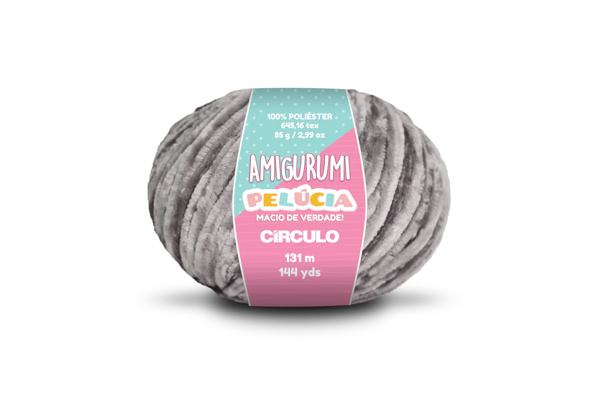 Círculo Amigurumi Pelúcia – Polyester Chenille Yarn (131 m / 100 g) - Image 35