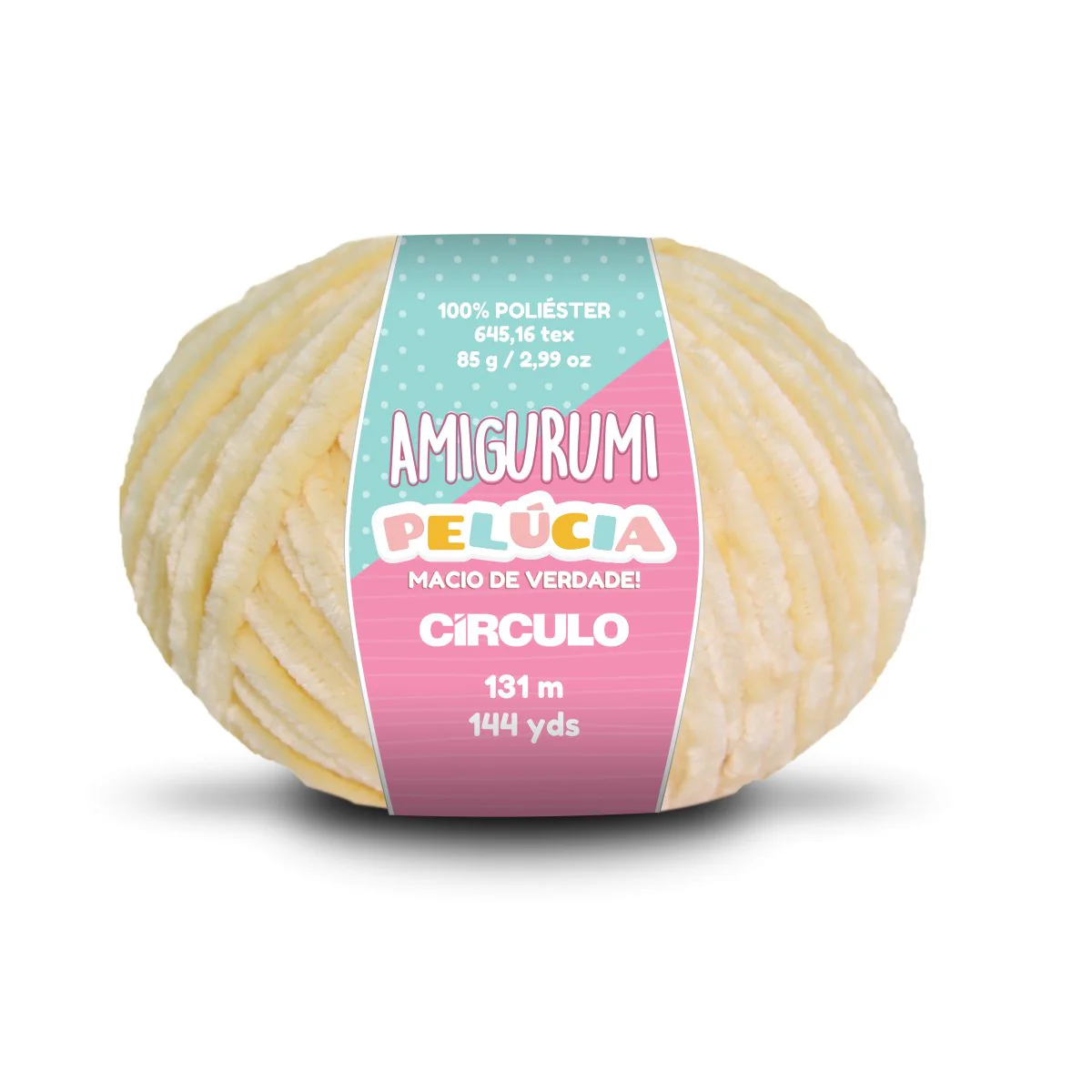 Círculo Amigurumi Pelúcia – Polyester Chenille Yarn (131 m / 100 g) - Image 6