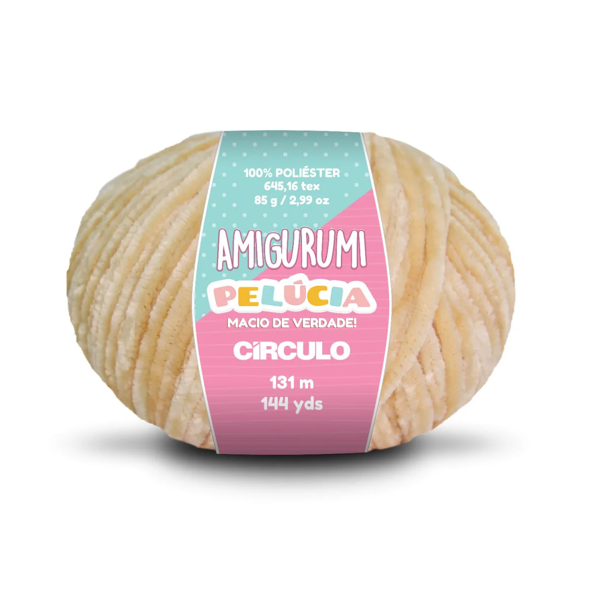 Círculo Amigurumi Pelúcia – Polyester Chenille Yarn (131 m / 100 g) - Image 7