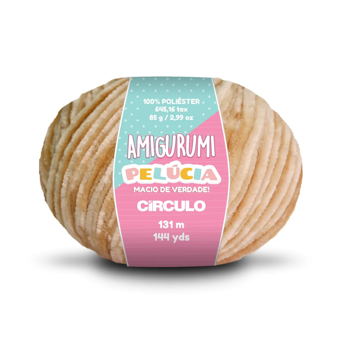 Círculo Amigurumi Pelúcia – Polyester Chenille Yarn (131 m / 100 g) - Image 9