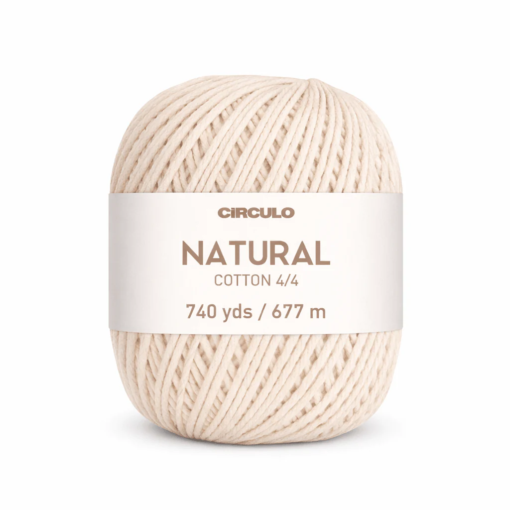 Circulo Barroco - Natural Cotton Yarn, 271m-677m/400g - Image 4