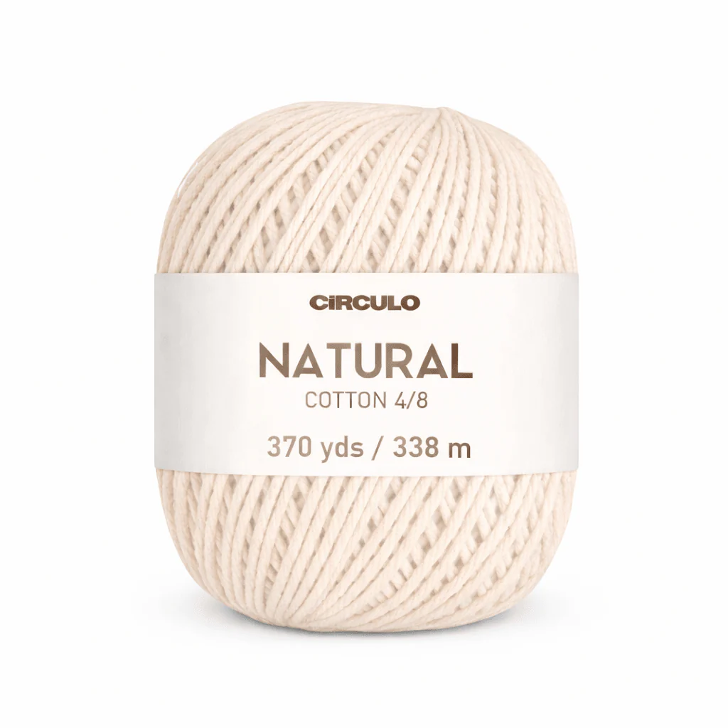 Circulo Barroco - Natural Cotton Yarn, 271m-677m/400g - Image 6