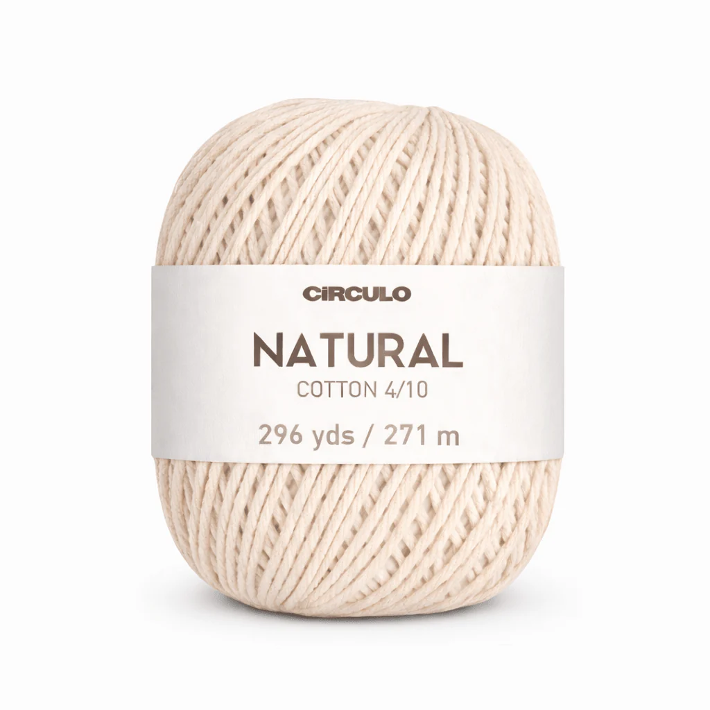 Circulo Barroco - Natural Cotton Yarn, 271m-677m/400g - Image 7