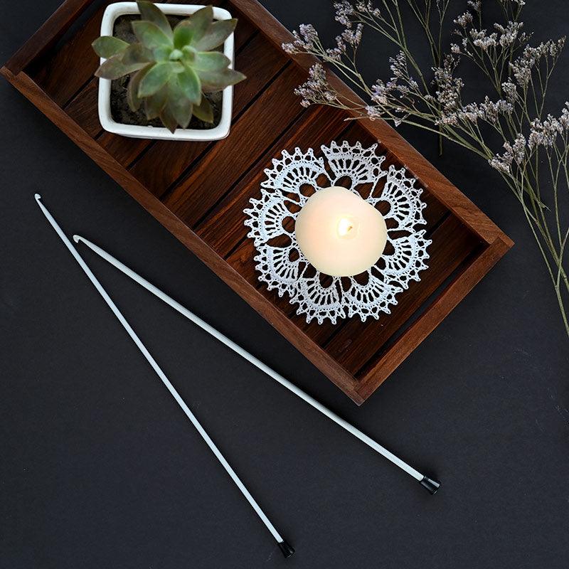 KnitPro Grey Aluminium Tricot / Afghan Traditional Crochet Hook | Length 30 cm with black head - Image 6