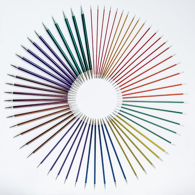 KnitPro Aluminium Zing Double Pointed Needles,  Aluminium Double Ended Knitting Pins - Image 4