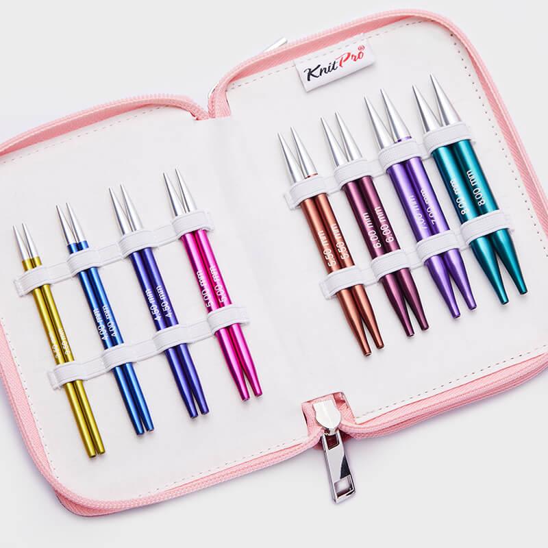 KnitPro Zing Special Interchangeable Circular Needle Set Length 10 cm, Short Needles IC 16" (47425) (3.50, 4.00, 4.50, 5.00, 5.50, 6.00, 7.00 & 8.00mm) - Image 3