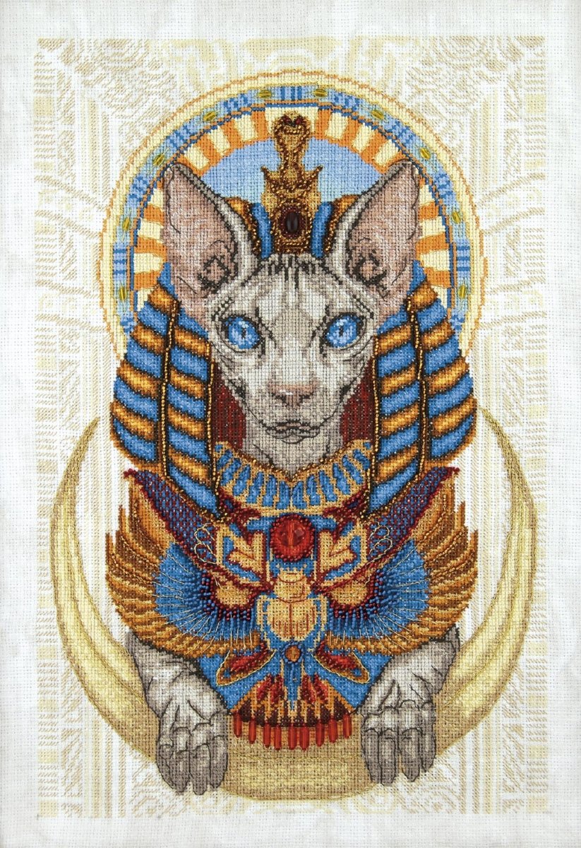 LEGENDS OF EGYPT, Counted Cross Stitch Kit, 14 count Aida, MOMENTOS MAGICOS (M-422) - Image 3