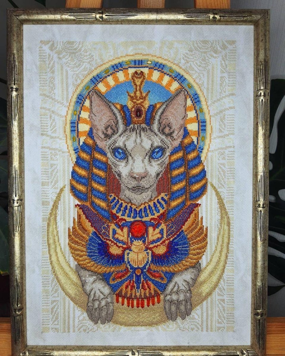 LEGENDS OF EGYPT, Counted Cross Stitch Kit, 14 count Aida, MOMENTOS MAGICOS (M-422) - Image 4