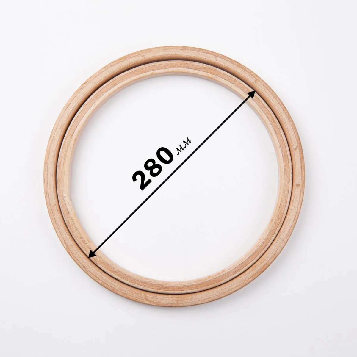 Nurge Screwless Polished Beech Embroidery Display Hoop, Depth 8 mm (6/16") - Image 12