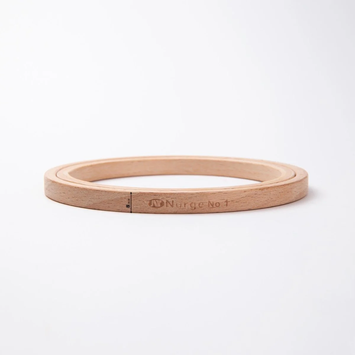 Nurge Screwless Polished Beech Embroidery Display Hoop, Depth 8 mm (6/16") - Image 3