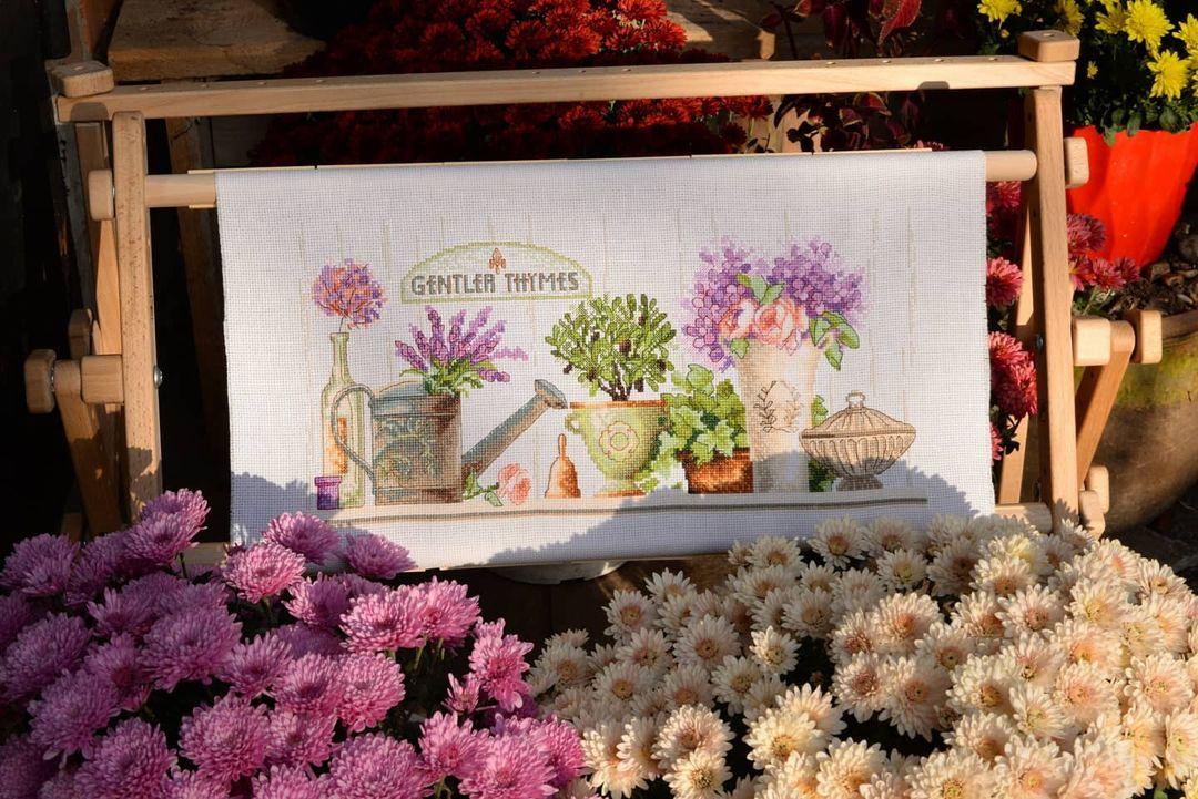 QUITE TIMES, Counted Cross Stitch Kit, 14 count Aida, size 39 x 18,5 cm, Charivna mit | Momentos Magicos (M-323) - Image 3