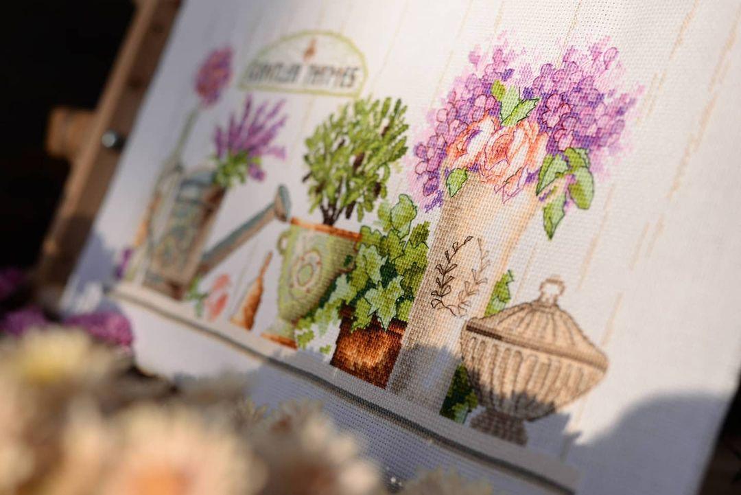 QUITE TIMES, Counted Cross Stitch Kit, 14 count Aida, size 39 x 18,5 cm, Charivna mit | Momentos Magicos (M-323) - Image 4