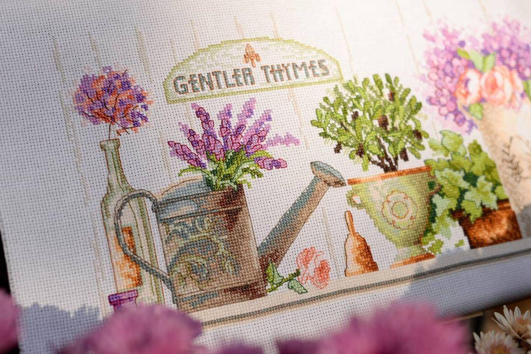 QUITE TIMES, Counted Cross Stitch Kit, 14 count Aida, size 39 x 18,5 cm, Charivna mit | Momentos Magicos (M-323) - Image 6