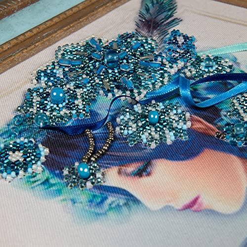 Beadwork kit B-638 "Winter", Bead Embroidery,Winter Bead Embroidery kit by Charivna Mit/ Girl Embroidery/ Seasons Embroidery/ DIY Embroidery Pattern for Intermediate Level/ Craft kit - Image 6