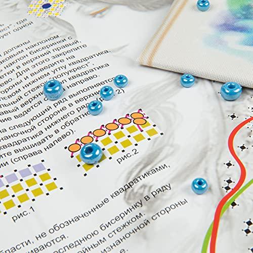 Beadwork kit B-638 "Winter", Bead Embroidery,Winter Bead Embroidery kit by Charivna Mit/ Girl Embroidery/ Seasons Embroidery/ DIY Embroidery Pattern for Intermediate Level/ Craft kit - Image 8